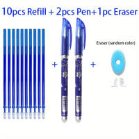 Juego De Recambios De Rotulador Gel Borrable 13 Piezas 0.5mm Tinta Azul Y Negra Manejable Para Escuela Y Oficina - details 1