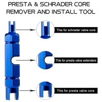 Herramienta De Remoción De Válvula Para Bicicleta Coche Motocicleta Extensor De Válvula Presta Schrader Reparación De Neumáticos - details 7