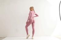 Conjunto De Yoga Para Mujer Ropa Deportiva De Gimnasio Con Top De Manga Larga Y Leggings De Cintura Alta Fitness Sports - details 17