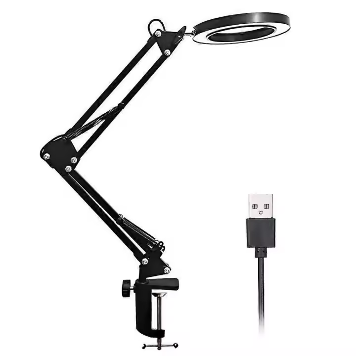 10x LED Magnifying Lamp, With Light And 3 Color Modes 10 Brightness Adjustable,for Maintenance,Crafts,Reading,Sewing,Nail Art - 1