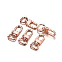4Pcs Hebjes De Ganchillo Con Giradiscos Anillos D En Aleación De Metal Para Lanyard Cierre De Bolso Y Anillos De Llaves Herramientas Para La Fabricación De Joyas Y Artesanía - details 3