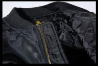 Chaqueta De Pilotaje Ma1 Estilo Japonés Para Hombres Y Mujeres Con Bordado Adecuada Para Motociclistas Y Uso Diario Talla M a XXXL Color Negro - details 16