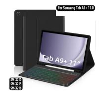 Funda De Teclado Para Samsung Galaxy Tab A9 plus A9+ 11 Pulgadas X210 X215 X216 Con Iluminación Retroiluminada Estilo Coreano Español Portugués Material De Cuero Protección Antichoque Y Anti-polvo - details 7