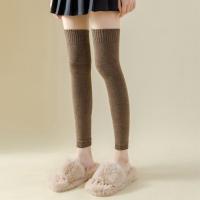 Calcetines Largos De Punto Para Mujer De Color Sólido Gruesos Para Otoño E Invierno Warmer Góticos Cosplays Calcetines De Botas - details 7
