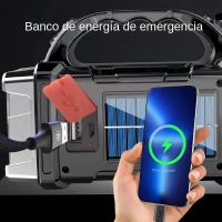 Lámpara Portátil Recargable Con 8/4 LED FuerteLinterna Solar USB Con COB Para Camping Y Exteriores Incluye Batería Recargable - details 10