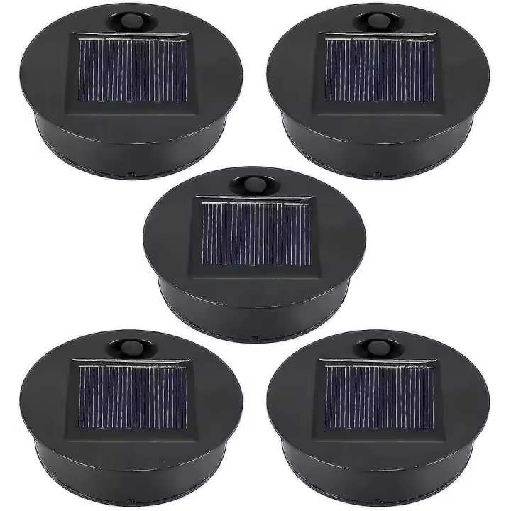 Paquete de 5 tops de reemplazo de lámpara solar (2,76/2,36 pulgadas) waterproof Blanco Vivo LED para linternas al Aire Libre - 1