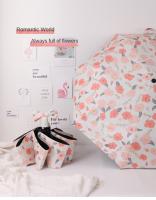 Paraguas de viaje plegable compacto anti-UV, 99% de protección UV, a prueba de viento y lluvia, pequeño, ligero y moderno para hombres y mujeres. - details 0
