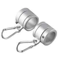 Kit De Anillos Para Bandera De Plata Con Ejes De Aleación De Aluminio Y Rodamientos Rotación De 360 Grados Antirrotales 2 Piezas - details 5