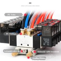 Válvula De Solecio De Alta Calidad 220V Pneumática 4V220-08 Aire 5 Modos 2 Posiciones 1/4 Pulgada Bobina Aleación Interna DC 12V DC 24V AC110V - details 3