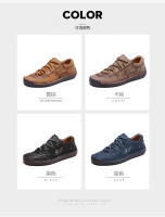 Mocasines De Cuero Para Hombre Zapatos Casuales Cómodos Y Transpirables Con Suela De Goma Sapato Masculino Swenxun - details 1