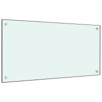 vidaXL Protección salpicaduras cocina vidrio templado blanco 80x40 cm - details 4