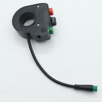 Bocina Y Señal De Giro Para Scooter Ebike Bicicleta Eléctrica Con Enchufe Impermeable De 5 Pines Control De Acelerador 3 En 1 De 22mm - details 14