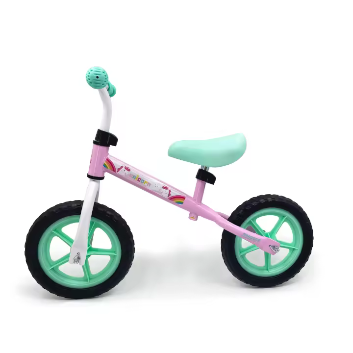 Bicicleta sin pedales, de 2 ruedas,  de Shimmer , Unicornio o Dino ligera y fácil de manejar. Sillín y manillar ajustables.  Calidad al mejor precio. De acuerdo a la normativa CE. +3 años - 1