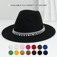 Sombrero De Vaquero Occidental Para Mujeres Con Borde Plano Y Lazo De Plata Brillante Con Cristales De Rhinestone Sombrero Fedora Ligero De Jazz - details 0