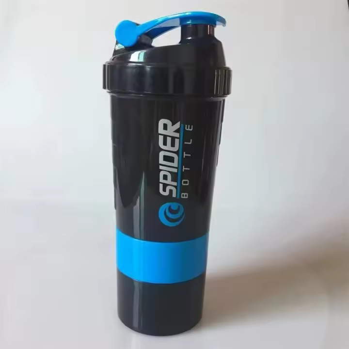 Botella De Ejercicio Para Construir Musculo 3 Capas Medidor De Proteína Y Batido Deportivo De Gran Capacidad Fitness Gift - 1
