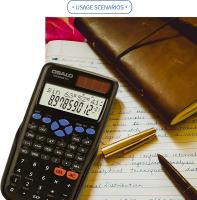 Calculadora científica 240 Funciones Pantalla de 2 líneas con Cubierta Deslizante para Escuela Secundaria (OS 82MS Pro) - details 1