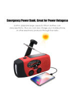Radio De Meteorología Solar Y De Mano Con Cargador De Sol Y Batería De 1200 mAh AM/FM/NOAA Power Bank Para Emergencias Al Aire Libre - details 22