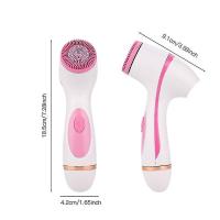 3 In 1 Electric Facial Brush Silic Rotating Face Brush Deep Cleaning Skin Ing Massar Exfoliat - details 0