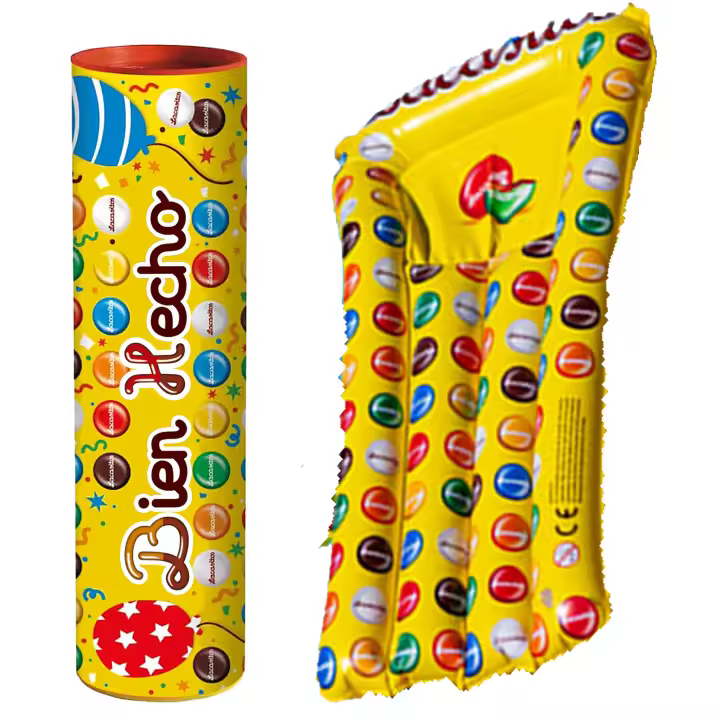 Lacasitos Megatubo 1,5 KG-Bien hecho + COLCHONETA LACASITOS - 1