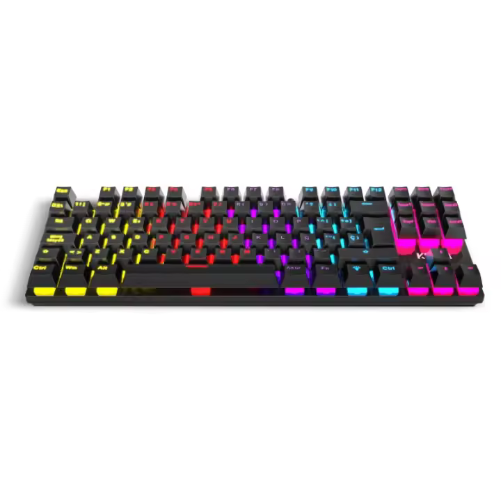 Krom Kasic TKL Rainbow Teclado Gaming Negro - 1