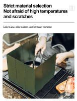 Aluminio Protección Contra Viento Para Estufa De Gas 10 Placas De Cocina Al Aire Libre Camping Picnic Antiviento Protector De Hogar Para Tres a Cinco Usuarias - details 5