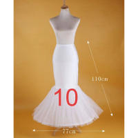 Nueva Llegada De Enagua Blanca De Sirena Para Vestido Lolita Boda Accesorios De Novia Enagua Abajo Mariage De Boutique - details 0
