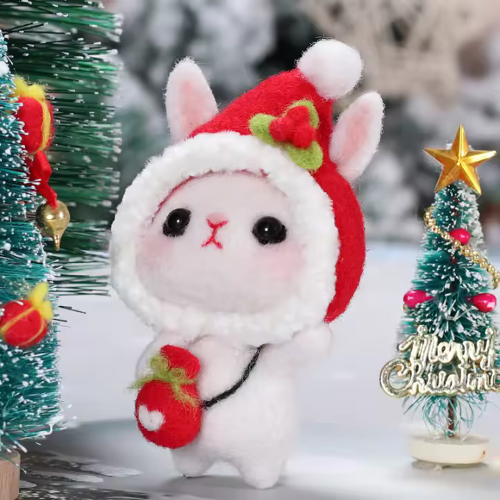 Kit De Tejido De Lana KRABALL Para Decoraciones De Navidad Muñeco De Nieve De Lana Herramienta De Artesanía DIY Regalo De Navidad - 1