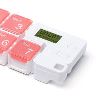 Caja De Alarma Para Medicamentos Electrónica Con Recordatorio Semanal Caja Inteligente De Pastillas Tamaño M Eco-amigable - details 7
