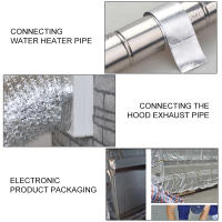 Cinta De Aluminio Para Altas Temperaturas Resistente Al Calor Adhesiva Para Reparaciones De Ventiladores De Tapa De Tanque De Agua Y Cocina Cinta Aislante Térmica Impermeable - details 3