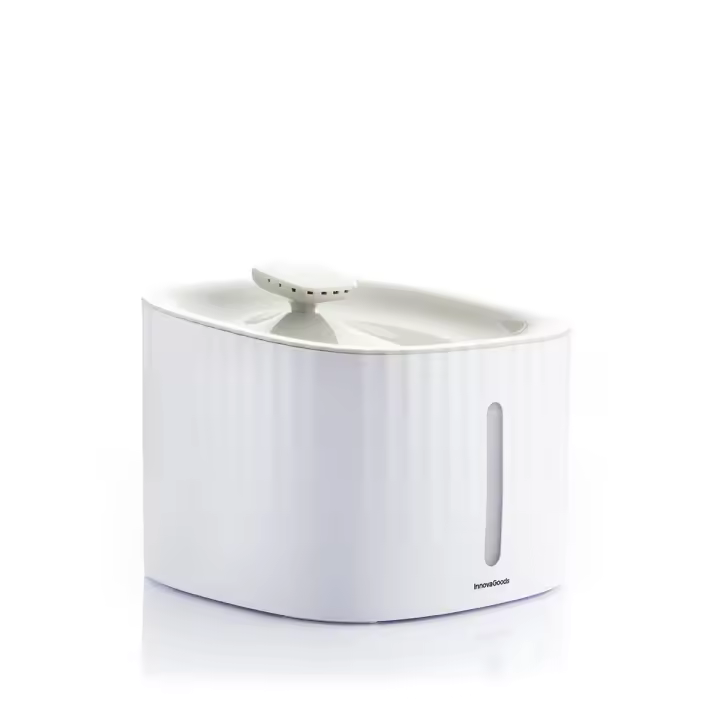 InnovaGoods® Fuente para Gatos silenciosa DRINKATT, Bebedero Gatos con 3 Tipos de Flujo, Capacidad 3L, caudal de Agua hasta 100 L/h, Accesorios Gato, Mejorar la Calidad del Agua. Incluye filtros. - 1