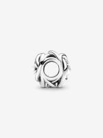 Pandora - Charm de Círculo de eternidad de la casa-Pearl Blanca de Junio-Plata de Legislación - details 1