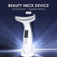 Dispositivo De Belleza EMS Microcorriente LED Fototerapia Para Levantamiento De Rostro Y Cuello Máquina Antiarrugas Eliminador De Doble Mentón Masajeador Facial - details 4