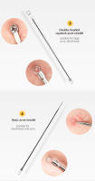 Kit De Extracción De Puntos Negros Y Acné Herramientas De Limpieza De Poros Kit De Eliminación De Comedones Y Puntos Negros De La Piel Facial Acero Inoxidable - details 4