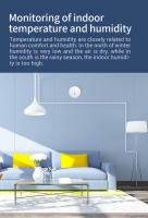 Sensor De Temperatura Y Humedad Inteligente Tuya Zigbee Para El Hogar Compatible Con Alexa Y Google Home Monitor Interior - details 1