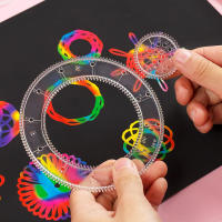 Kit De Dibujo Spirograph Clásico Con Papel De Arcoíris Magia Set De Arte Y Manualidades Para Niños Educativo Juguete De Dibujo - details 3