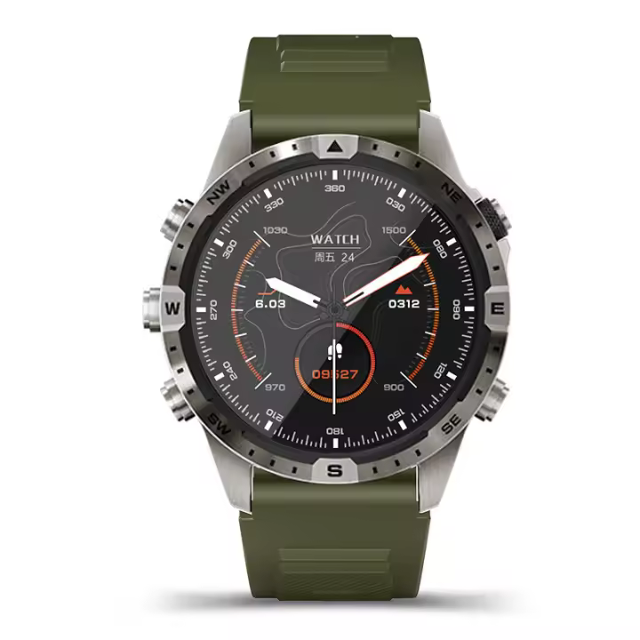 bluetooth pulsera GT45 reloj inteligente ritmo cardíaco llamada asistente de voz brújula inteligente reloj deportivo - 1