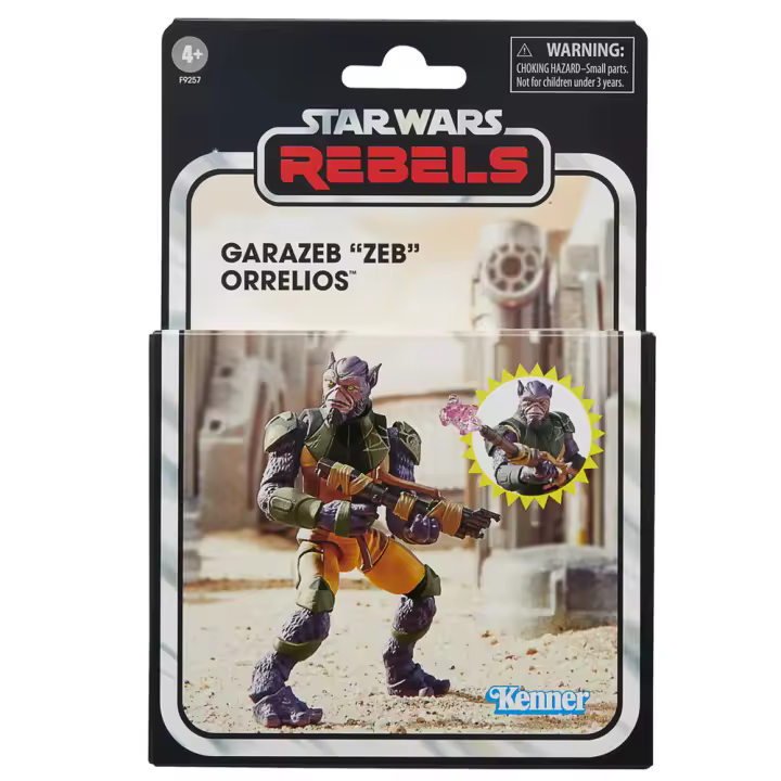 Figura Garazeb Zeb Orrelios Rebels Star Wars 9,5cmFigura  Coleccionable - Idea de Regalo- Mercancia Oficial - Juguetes para Niños y Adultos - Movies Fans - Muñeco para Coleccionistas y Exposición - 1