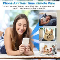 Cámara HD Mini Wifi IP Para El Hogar Con Visión Nocturna Y AI Detecta Humanos Grabadora De Audio Y Video Seguridad Surveillance - details 0
