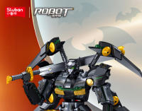 Sluban 534PCS Robótica De Guerra Negra Figura De Acción Articulada Con Bloques De Construcción Móviles Modelo De Exhibición Para Escritorio Juguetes Educativos Para Niños Regalos - details 1