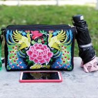 Bolso Bandolera De Nylon Para Mujer Con Bordados De Flores Capacidad Grande Estilo De Lujo Bolsos De Hombro Para Viajes - details 10