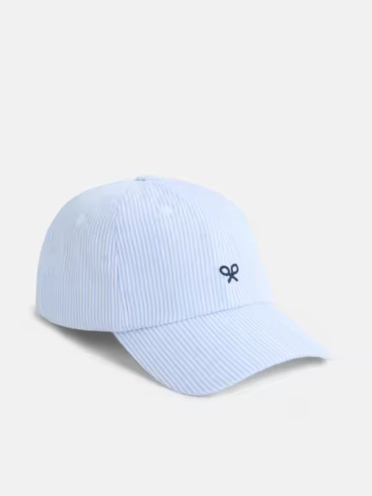 Silbon - Gorra kids seersucker rayas azules - 1