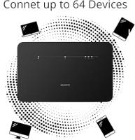 ROUTER 4G - Huawei B535 4G LTE Router 3Pro (Cat.7, 4G LTE a 300 Mbit/s (descargar), 100 Mbit/s (Carga), WiFi 300 Mbps (2.4 GHz) + 867 Mbps (5 GHz), 4 x Gigabit LAN), Negro - details 0