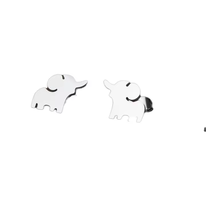 Biscraip Pendientes acero inoxidable niñas mujeres pendientes animales pendiente elegante infantil - 1
