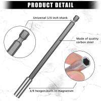 Soporte Magnético Para Destornillador De Cabeza Multifuncional De Carbono Alto Con Rosca De 1/4" Para Destornillador Eléctrico Y Broca Recargable - details 5