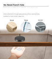 Tira De Luz LED Neón 24V Negra Con Sensor De Movimiento Y Toque De Madera Pantalla Táctil Dimmer Para Dormitorio Cocina Armario - details 3
