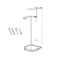 Soporte De Acrylic Para Espada Luz Transparente 1pc Organizador Simple Para Exposición En Sala De Estar Y Restaurantes Montaje En Pared Incluye Tornillos - details 0