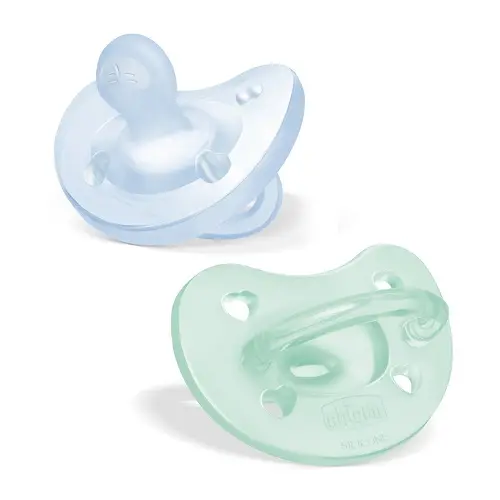 Chicco Chupete Physio Forma Soft Azul Silicona 2-6M (2 Uds) - 1