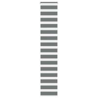 vidaXL Estor cebra gris oscurode tejido poliéster en dimensiones 40x100 cm/40x150 cm/40x200 cm y más | protección solar decorativa para ventanas hogar oficina dormitorio fácil de instalar - details 2