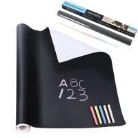 Pegatina De Tablero De Lápiz Negra 45x200cm PVC Borrrable Decoración De Mural Para Habitaciones De Niños Oficina Estilo Chalkboard Para Decoración De Pared - details 3