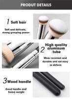 KLINA 1/3pcs Cepillos De Maquillaje Profesionales Para Base Polvo Suave Corrector Y Rubor Herramientas De Belleza Cosméticas - details 3